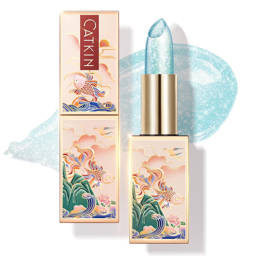 CATKIN Lip Balm Tinted Color Changing Lipstick Ultra Hydrating Lip Moistrurizer Chapstick with Vitamin E Nourishing For Cracked & Dry Lips 0.12 oz C07 Amethyst