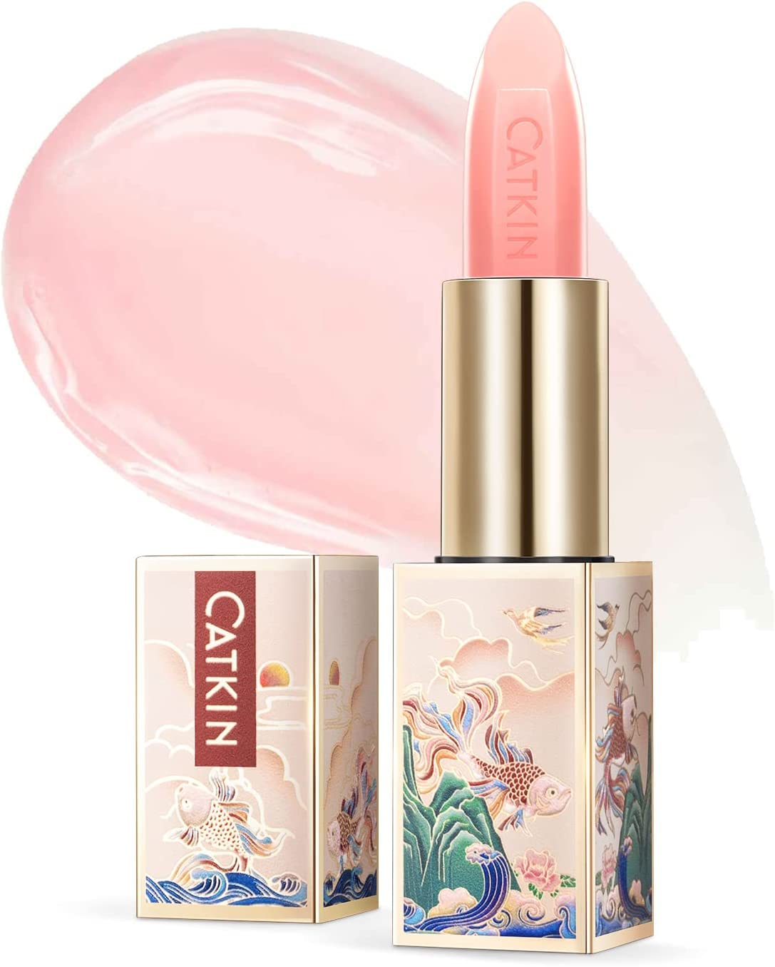 CATKIN Lip Balm Tinted Color Changing Lipstick Ultra Hydrating Lip Moistrurizer Chapstick with Vitamin E Nourishing For Cracked & Dry Lips 0.12 oz C07 Amethyst