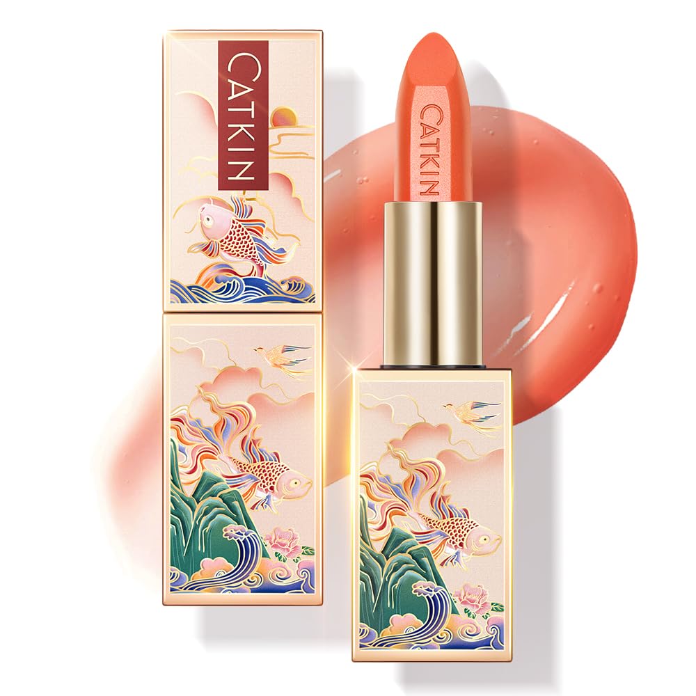 CATKIN Lip Balm Tinted Color Changing Lipstick Ultra Hydrating Lip Moistrurizer Chapstick with Vitamin E Nourishing For Cracked & Dry Lips 0.12 oz C07 Amethyst