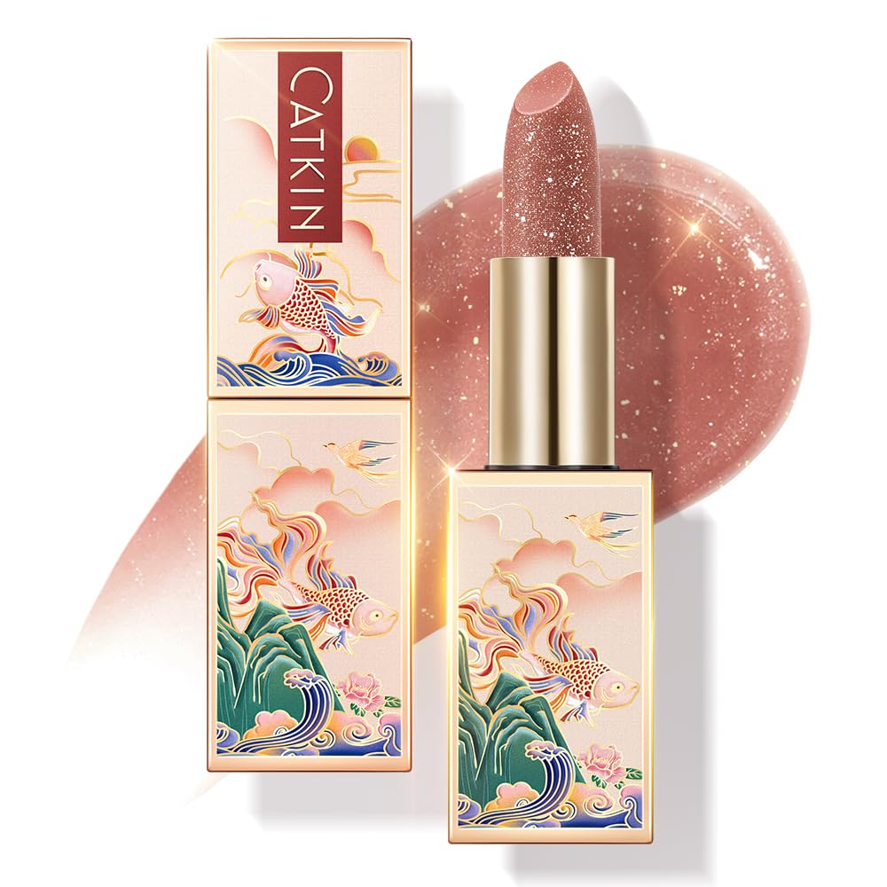 CATKIN Lip Balm Tinted Color Changing Lipstick Ultra Hydrating Lip Moistrurizer Chapstick with Vitamin E Nourishing For Cracked & Dry Lips 0.12 oz C07 Amethyst