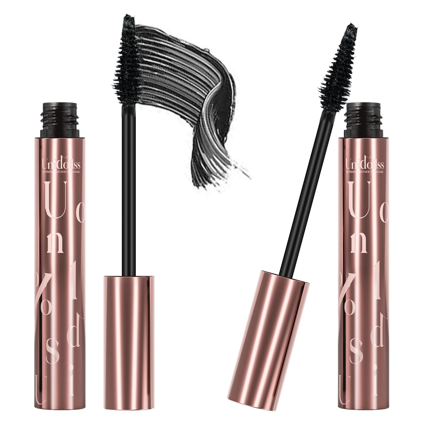 Unidollss Tubing Mascara Volume and Length Black Lengthening Long Lasting All Day, No Smudging, No Clumping, Washable Voluminous Tubing Mascara for 30+ Women, Gluten-free Safe for Sensitive Eyes