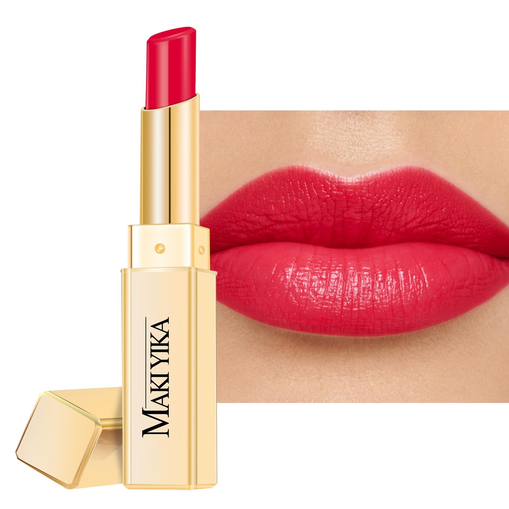 MAKI YIKA Moisture Pink Lipstick for Women Hydrate Lip Balm for Dry Cracked Lips Weightless Glossy Lip Color Juicy Finish,MA062 Pastel Pink