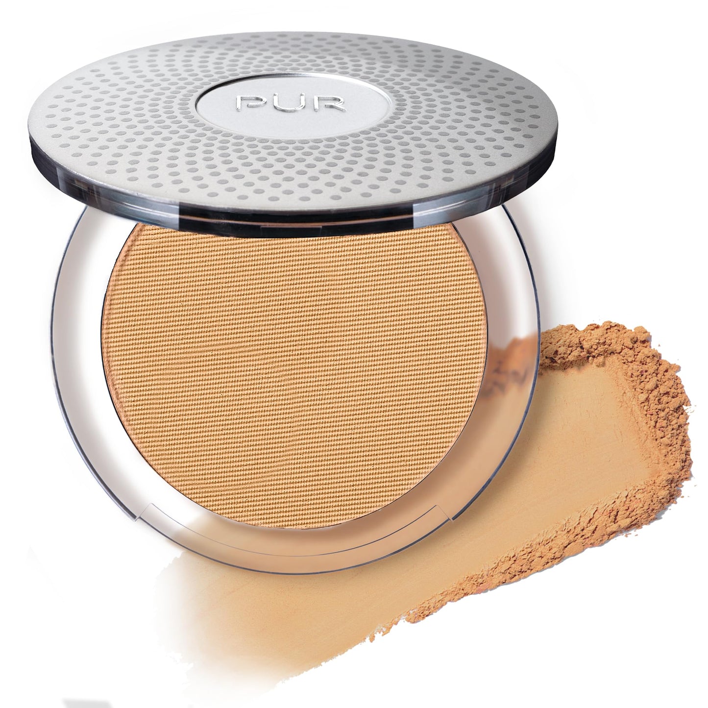 PÜR Beauty 4-in-1 Pressed Mineral Makeup SPF 15 Powder Foundation with Concealer & Finishing Powder- Medium to Full Coverage Foundation- Mineral-Based Powder- Cruelty-Free & Vegan Friendly