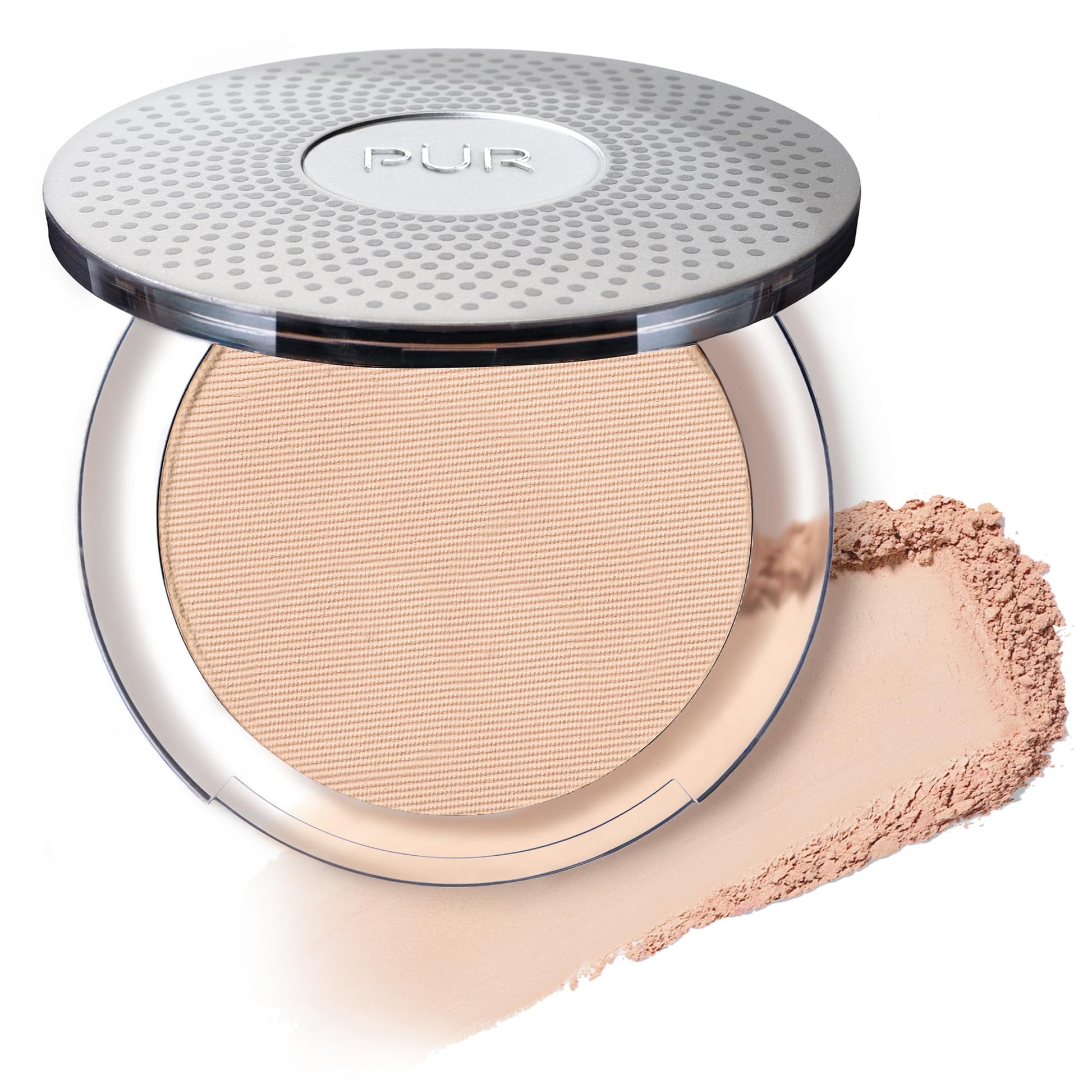 PÜR Beauty 4-in-1 Pressed Mineral Makeup SPF 15 Powder Foundation with Concealer & Finishing Powder- Medium to Full Coverage Foundation- Mineral-Based Powder- Cruelty-Free & Vegan Friendly