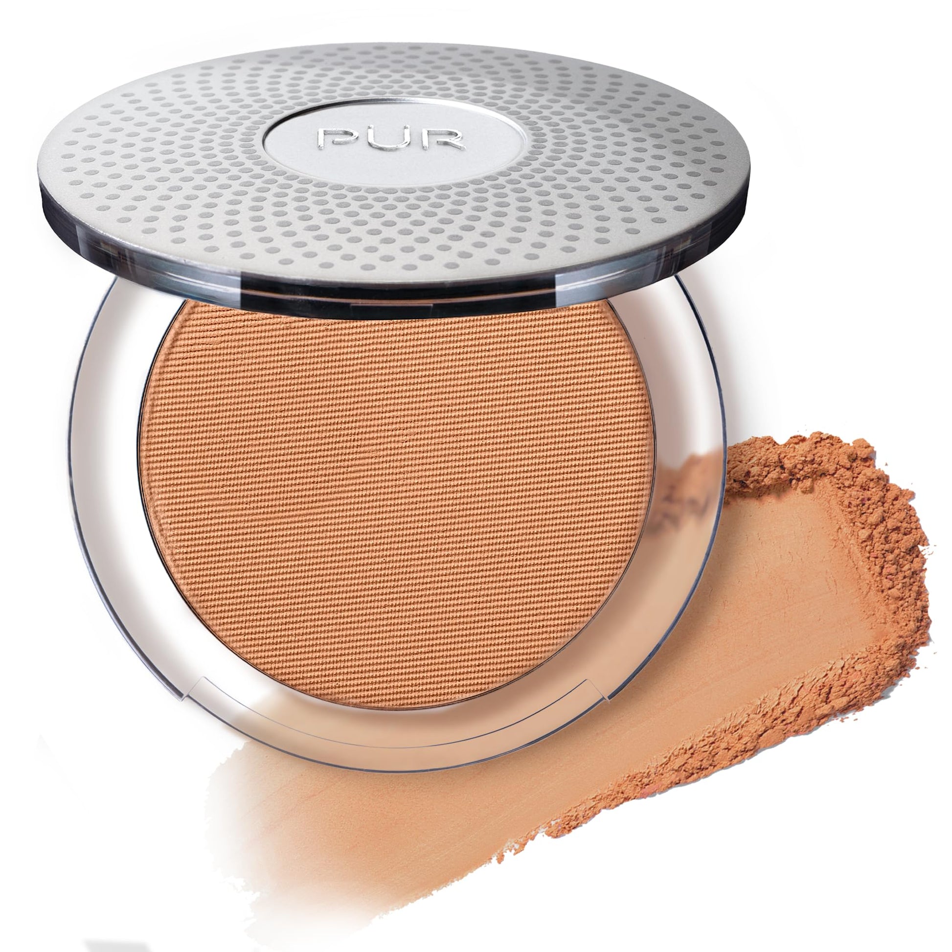 PÜR Beauty 4-in-1 Pressed Mineral Makeup SPF 15 Powder Foundation with Concealer & Finishing Powder- Medium to Full Coverage Foundation- Mineral-Based Powder- Cruelty-Free & Vegan Friendly