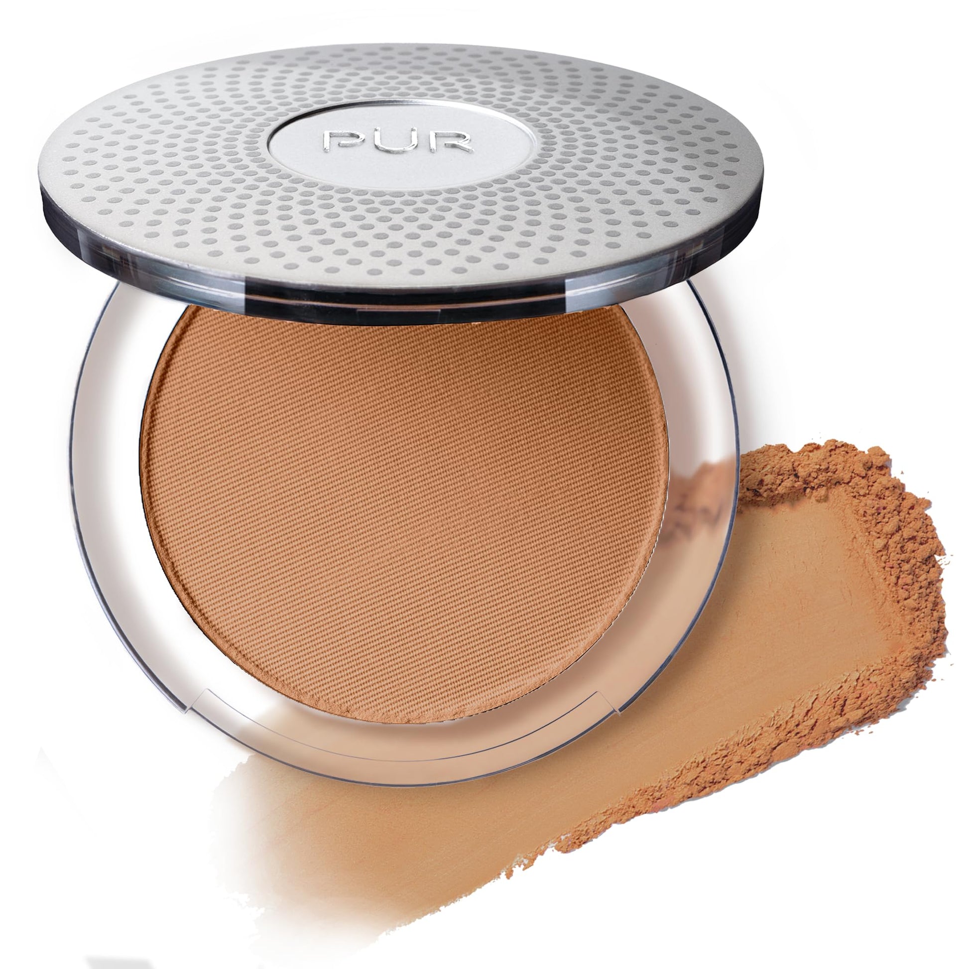 PÜR Beauty 4-in-1 Pressed Mineral Makeup SPF 15 Powder Foundation with Concealer & Finishing Powder- Medium to Full Coverage Foundation- Mineral-Based Powder- Cruelty-Free & Vegan Friendly